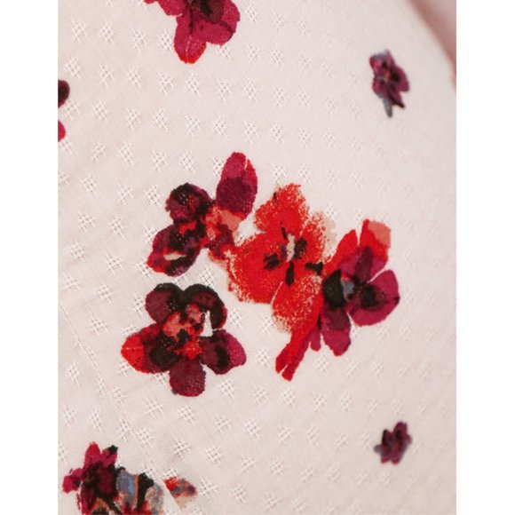 Blush Rust Floral Off Shoulder Ruffle Halter Dress - Picture 6 of 10